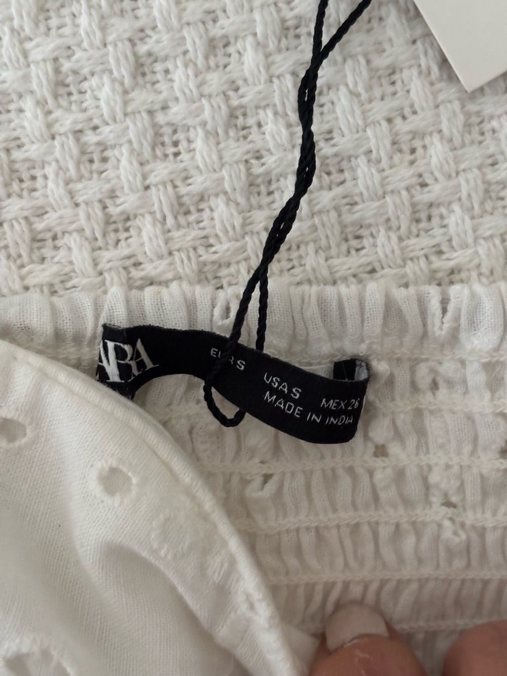 Zara Eyelet Embroidered Tube Top - Picture 7 of 8